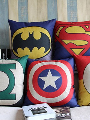 Almofada kit com 5 super heróis