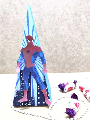 Caixa cone homem aranha