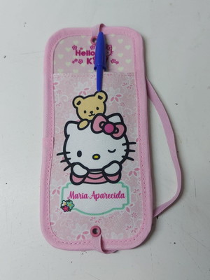 Marca página porta caneta hello kitty