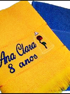 Kit 240 toalhinhas personalizadas bordadas