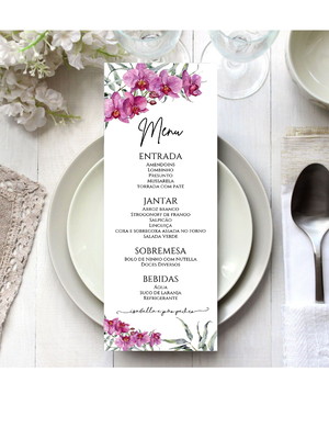 Menu/ cardápio arte digital