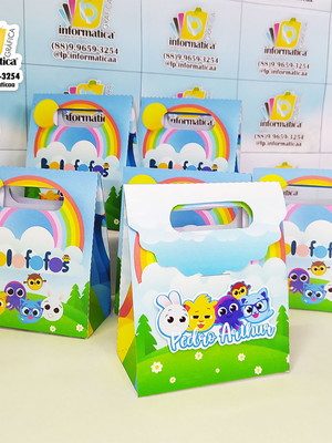 Kit de sacolinhas personalizados bolofofo (30 itens)