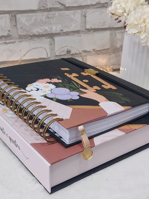Kit happy planner 2024 com caixa personalizada