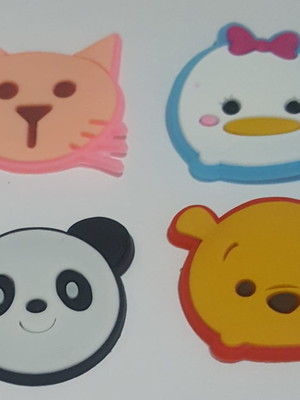 Apliques animais emorrachados variados pacotes com 8 unidade