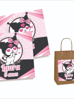 Rótulo sacola kuromi