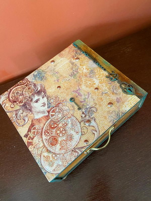 Caixa organizadora steampunk