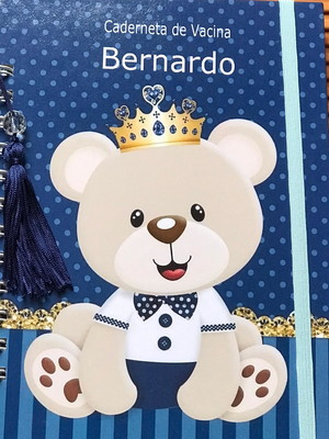 Caderneta de vacina ursinho principe