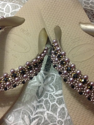 Chinelo decorado