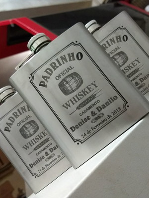 Presente para padrinho - kit 16 cantil