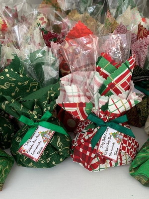 Natal - lembrancinhas com balas de coco caseiras