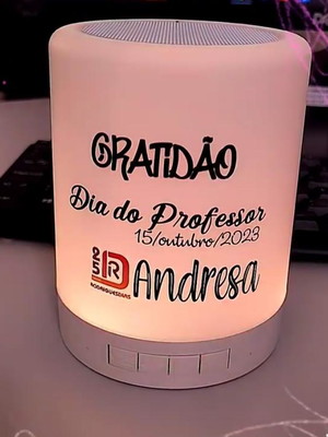 Caixa de som com bluetooth personalizado