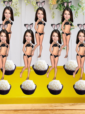 Topper chá de lingerie com foto tag para despedida solteira