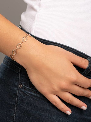 Pulseira diamantada elos
