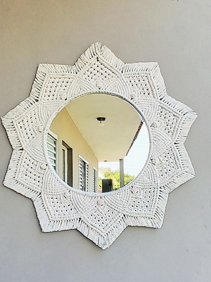 Espelho macrame