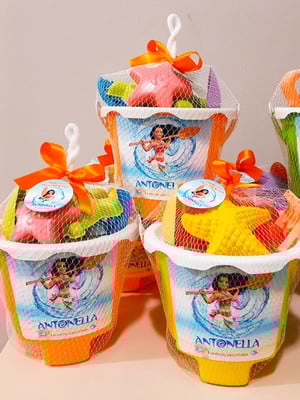 Balde de praia personalizado - moana