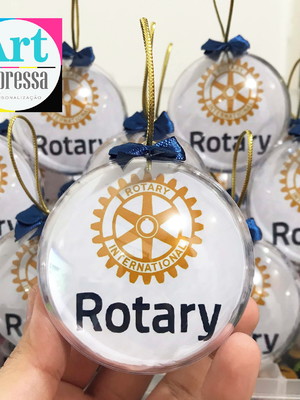 Kit com 100 bolas de natal personalizadas com foto