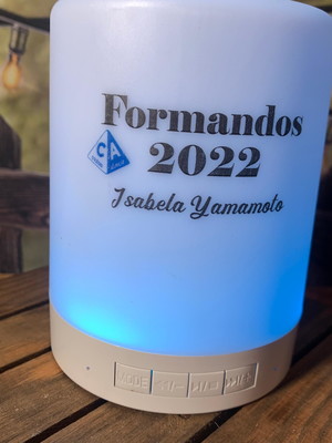 Caixa de som com bluetooth personalizado