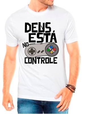 Camiseta gospel deus religioso moda evangélica masculina