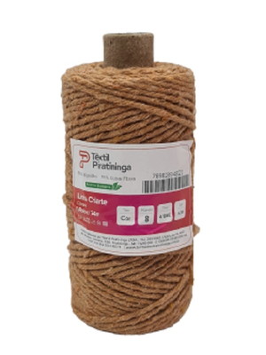 Barbante linha criarte 100g 74mts 4/8 caramelo
