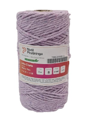 Barbante linha criarte 100g 74mts 4/8 lilás