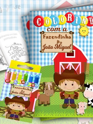 Kit colorir fazendinha