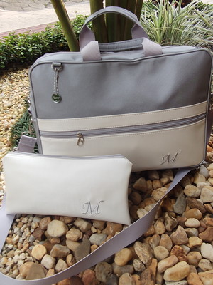 Bolsa para notebook personalizada com porta carregador