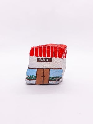 Bar pintado em pedra miniaturas m996