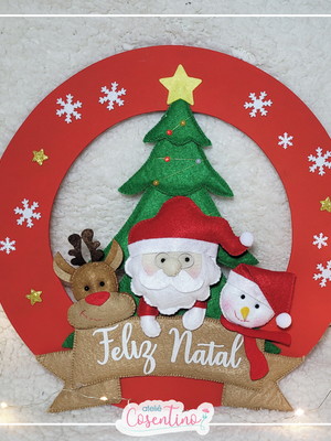 Guirlanda enfeite de porta - natal