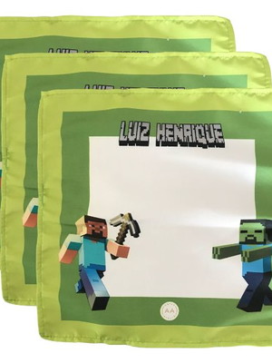 Guardanapo infantil personalizado - 3 peças