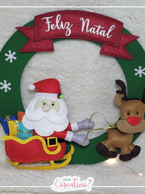 Guirlanda enfeite de porta - natal