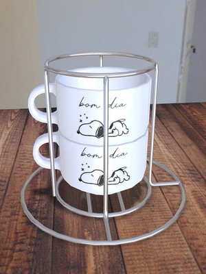Torre com 2 xícaras 150ml personalizadas