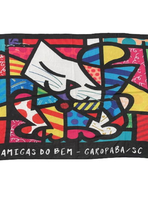Canga de praia crepe personalizada - sublimação total