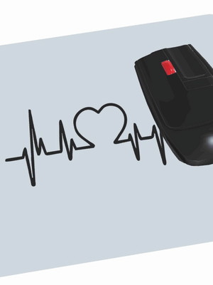 Mouse pad enfermagem retangular látex