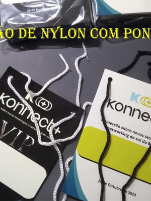 120 crachás personalizado cordão de nylon