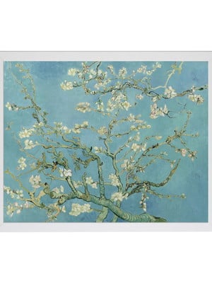 Quadro flores de amendoeira, van gogh, tela 60x47cm luxo