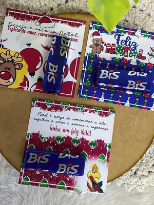 Cartão com bis natal