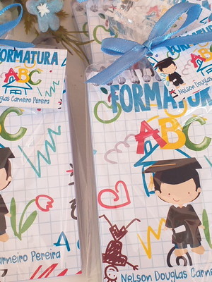 15 bloquinho formatura abc