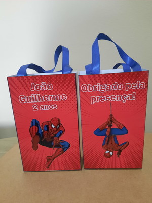 Sacolinhas personalizadas para lembrancinhas homem aranha