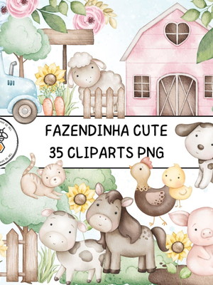 Kit digital fazendinha cute premium - farm life