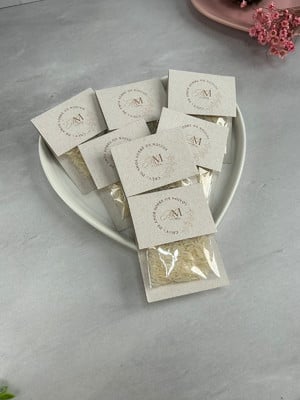 Chuva de arroz personalizada