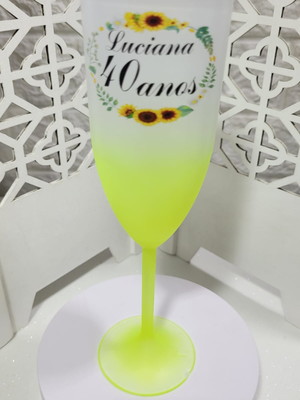 Taça champanhe degrade 170 ml personalizada