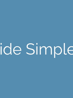 Template slide azul básico