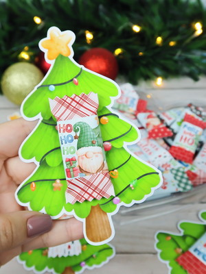 Card com balinha- natal