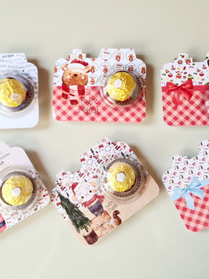 Card com ferrero rocher- natal