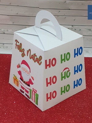 Kit com 20 caixas porta mini panetone