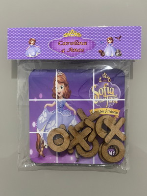 Jogo da velha personalizado princesinha sofia