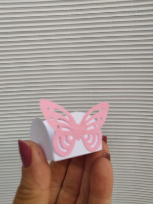 Forminha doce borboleta recorte 3d 50 unidades