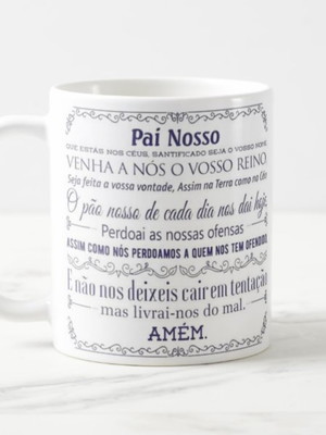 Caneca oração pai nosso
