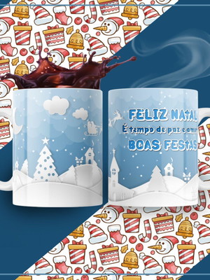 Caneca natal personalizada