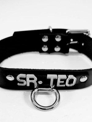 Coleira choker gargantilha com nome personalizado